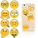 iDecoz Emoji Reusable Vinyl Decal Stickers for All Cell Phones, Cases, MacBooks, Laptops, iPads, Water Bottles and More!