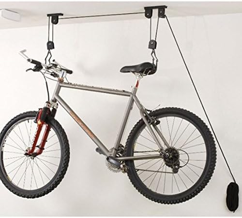 Bicycle Lift Hoist Ceiling Mount Bicycle Storage Hanger Roof Rack Hook