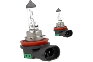 Carall 2 PCS Car Halogen Bulbs H11 12V 55W PGJ19-2, For Headlight Car Bulbs, Beam Low/High Beam Fog Light Replacement
