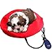 Heating Pads For Pets, Petcaree Warming Dog Beds, Pet Mat with Chew Resistant Cord Soft Removable Cover (Diameter 30cm)
