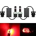 Alla Lighting Directly Plug & Play 1300 Lumens CAN-BUS Error Free 21W CREE Extremely Super Bright Pure Red 7440 7441 W21W 7440NA LED Bulbs for Turn Signal Blinker Light Lamps Replacement