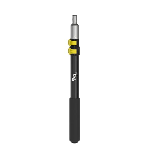 PD 1.5-3ft Telescopic Extension Pole – Lightweight Aluminum, EZ-Flip Lock, Universal 3/4" Thread For Paint Rollers, Squeegees, Dusters & More