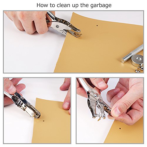 4 Caydo+Leather+Rivets+Tubular+Gunmetal