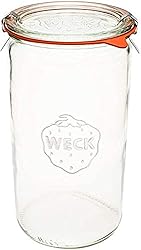 Weck Jar 974 - 1.5L Glass Jars with Large Storage