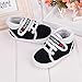 Voberry® Baby Infant Kid Boy Girl Soft Sole Canvas Sneaker Toddler Shoes (0~6 Month, Black)