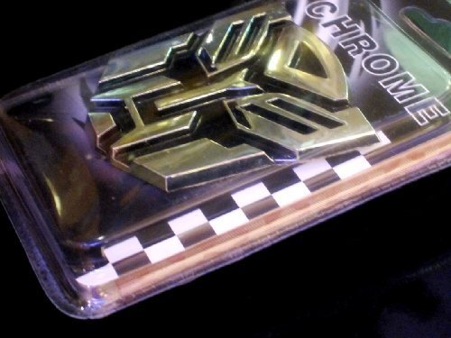 Autobot Transformers Chrome Emblem 3" Tall (Not a decal, High Quality Chrome Emblem)