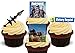 12 x Fortnite Rocket Launcher Pack- Fun Novelty Birthday PREMIUM STAND UP Edible Wafer Card Cake Toppers Decoration