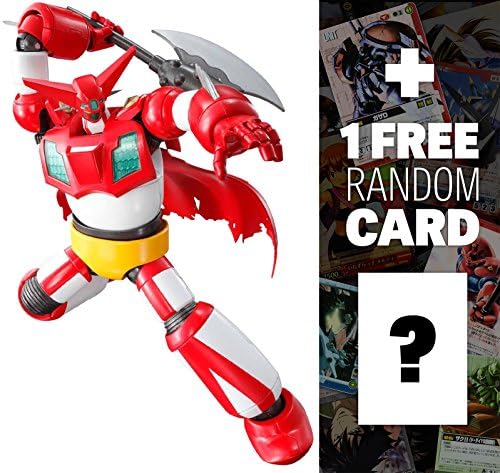 Getter Robo Armageddon Getter 1: Super Robot Chogokin x 1 Free Super Robot Anime Themed Trading Card Bundle