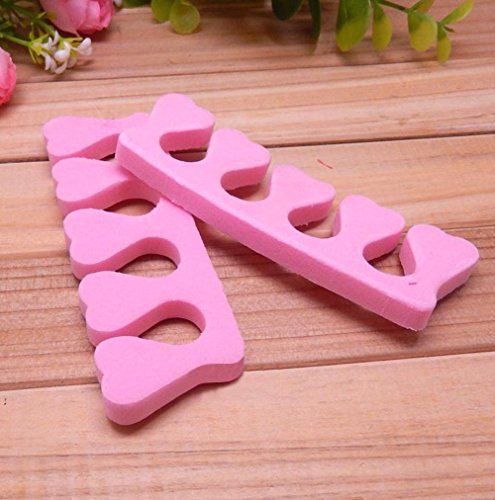 Hosaire 4 Pair Toe Separators, Soft Foam Finger Toe Spacers, Great Toe Cushions, Apply Nail Polish During Pedicure Manicure