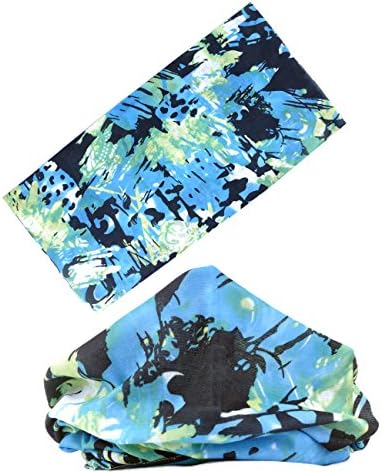 LOOGU Multifunction Seamless Style Bandanna Headwear Scarf Wrap Cool Neck Gaiters. Perfect for Running &amp; Hiking, Biking &amp; Riding, Skiing &amp; Snowboarding, Hunting, Working Out &amp; Yoga for Women and Men (Splash-ink)