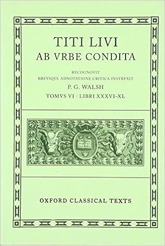 Amazon Com Ab Urbe Condita Volume Vi Books Xxxvi Xl Oxford Classical Texts Bks 36 40 Livy Walsh P G Books