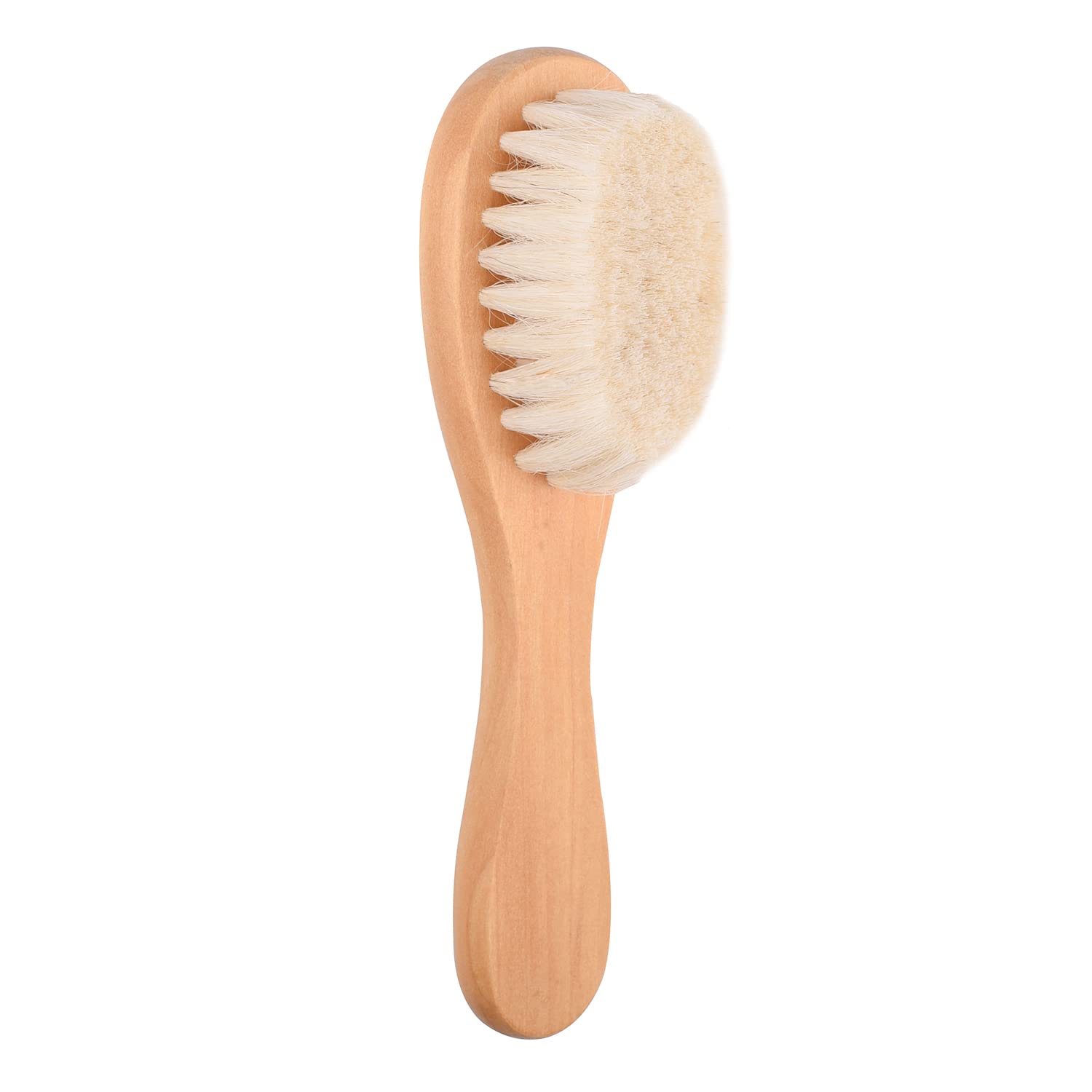 AOVNA Baby Hair Brush with Wooden Handle Soft Bristles Brush Baby Wooden Brush Infant Head Massage Scrub Tool for Baby Toddler