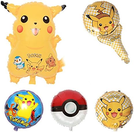 Pokemon Party Balloons Prime 5 In Each Pack bouquet Multiple Different Kind Of Balloons