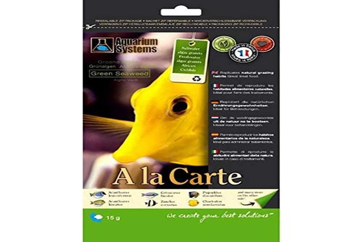 Aquarium Systems A La Carte Green Algae for Aquarium Food 15g