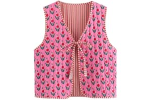 ATTRIA Cutecore Y2K Coquette Vests for Women Floral Aesthetic Cottagecore Sweater Kawaii Fairycore Clothing Cute Japanese Tops