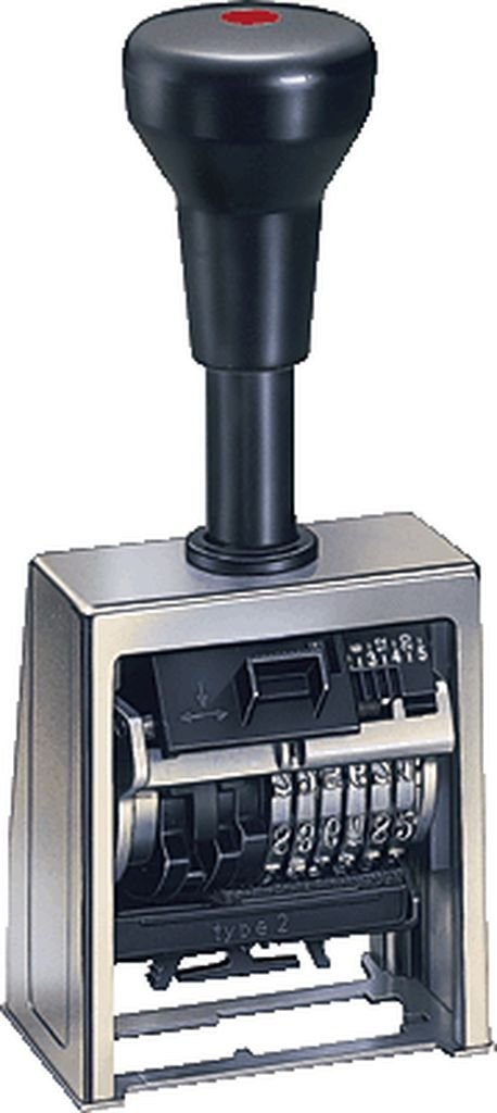 Reiner Numeroteur 6-digit 5.5mm Metal Rubber Stamp