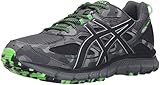 ASICS Men's Gel-Scram 3 Trail Runner, Carbon/Black/Green Gecko, 14 M US