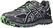 ASICS Men's Gel-Scram 3 Trail Runner, Carbon/Black/Green Gecko, 12 M US