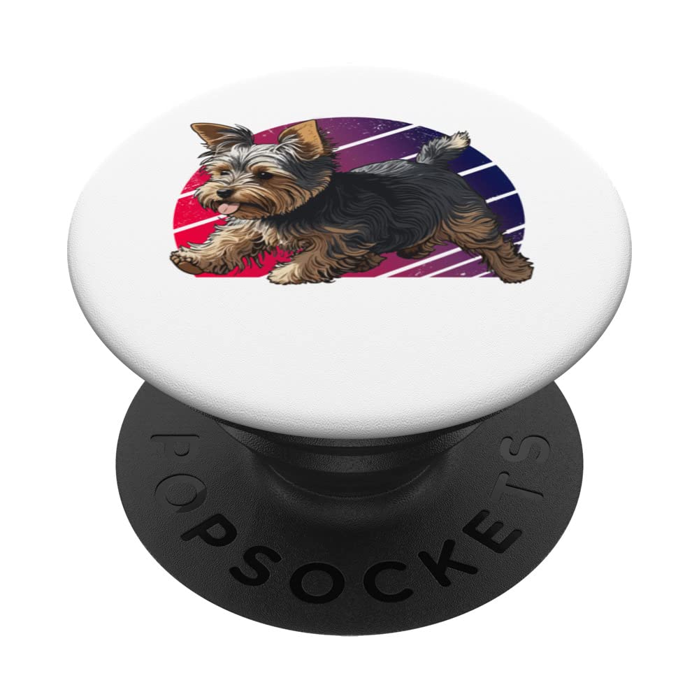 Yorkshire Terrier Dogs Pop Art Proud Yorkie Dog Lover Owners PopSockets Swappable PopGrip
