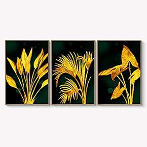 Framed Canvas Wall Art for Living Room, Bedroom Abstract Landscape Dream Place Canvas Prints for Home Decoration Ready to Hanging - 16"x24"x3 Panels