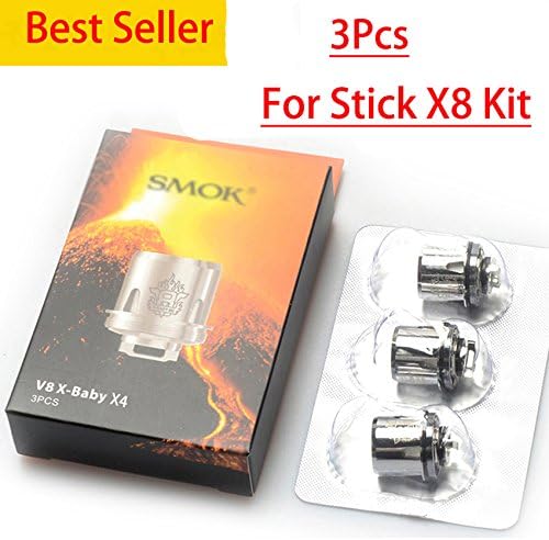 Authentic (3pcs) Ṽ8 X-Bä-Bý X4 0.13 COIĹs For SḾõk ŢF-Ṽ8 X Bä-Bý Ţänk StiḈk X8 Kït