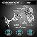 Cadence CB6 Baitcasting Reels, 20 LB Powerful Carbon Fiber Drag Baitcaster, 6.9oz Ultralight Casting Reels, Durable Aluminum Main Gear, 7.3:1 Gear Ratio, Super Smooth Cost-Effective Baitcaster Reels