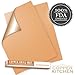 The Copper Kitchen Copper Grill Mat Set of 2 + Basting Brush - 100% Non-Stick BBQ Grill Mat Gold - Easy to Clean and Reusable