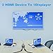 HDMI Switcher,Famounte HDMI Switch Box 2 Ports Bi-Direction Manual A/B Switchbox Dual 1 x 2/2 x 1 HDMI Splitter Hub Support Ultra HD 4K / 3D / 1080P / HDCP Passthrough