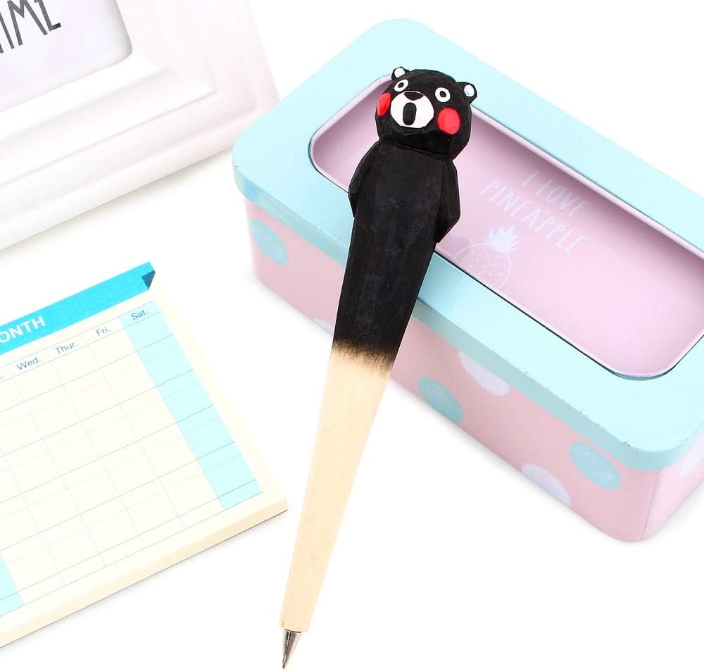 Amazon Kimme 韓国文房具 熊本 木製 ペン ボールペン 学校 文房具 木製 ノベルティ ギフト ボールペン ペン 文房具 オフィス用品