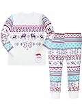 ATTRACO Girls Christmas Pajamas for Kids Pjs Sets 100% Cotton Sleepwears Toddler Clothes