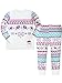 ATTRACO Girls Christmas Pajamas for Kids Pjs Sets 100% Cotton Sleepwears Toddler Clothes