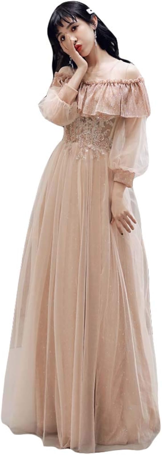 Amazon パーティードレス ブライズメイド ドレス ワンピース 花嫁の介添え お揃い 二次会 フォーマルドレス 結婚式 お呼ばれ ウエディング ロングドレス 二次会ドレス レース 演奏会 大きいサイズ 演出司会 パーティードレス 通販