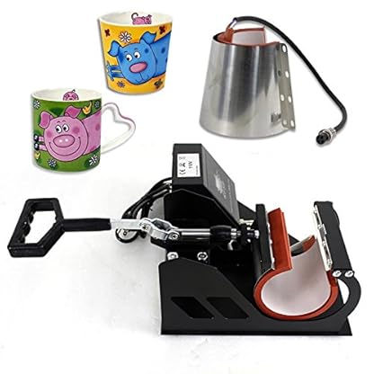 Smartxchoices 2 in 1 Auto Digital Coffee Mug Cup Heat Press Transfer Sublimation Heat Press Machine Heat Press Kit (Two Stainless Steel Mug attachments) - Image 9