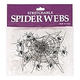 Halloween Decorations Spider Web with Fake Spiders. Super Stretchy Realistic Decor for Indoor and Outdoor, Durable Material. (800 Sq Ft)