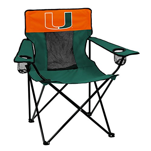 NCAA Miami Hurricanes Elite Chair, Adult, Green