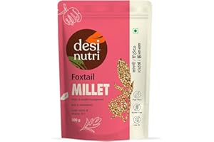 Desi Nutri Foxtail Millet Grains | Millets | Natural Grains | Korra | Navane | Kangni | Foxtail Millet - 500 gms | Rich in Fiber and Protein, Pack of 1