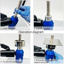 IBOSAD Hydraulic Knockout Hole Punch Driver Kit 1/2