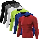 Neleus Men's Dry Fit Athletic Compression Long Sleeve Shirt