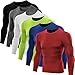 Neleus Men's Dry Fit Athletic Compression Shirt Pack of 3