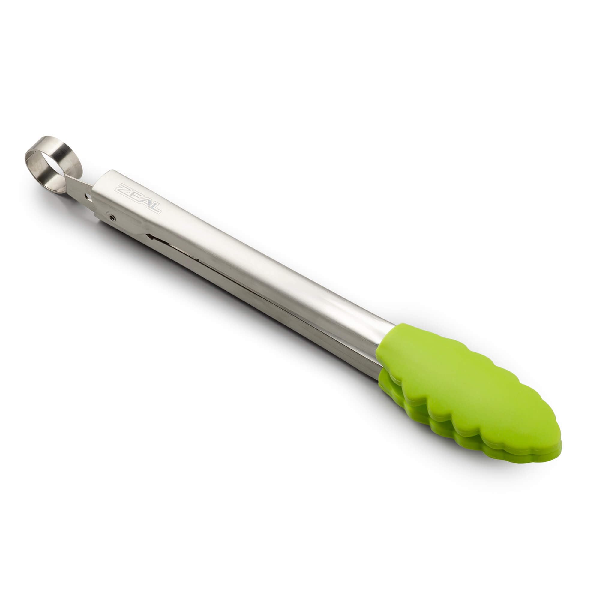 Zeal Silicone Non-Stick Kitchen Cooking Tongs with Stainless Steel Handle – Perfect for Cooking, Grilling, BBQ, Serving, and More 26cm - Heat-Resistant, BPA-Free, and Easy-to-Clean, Neon Lime Green — image 1