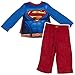 Superman Boys Two Piece Pajama Set With Cape Sizes 4-8