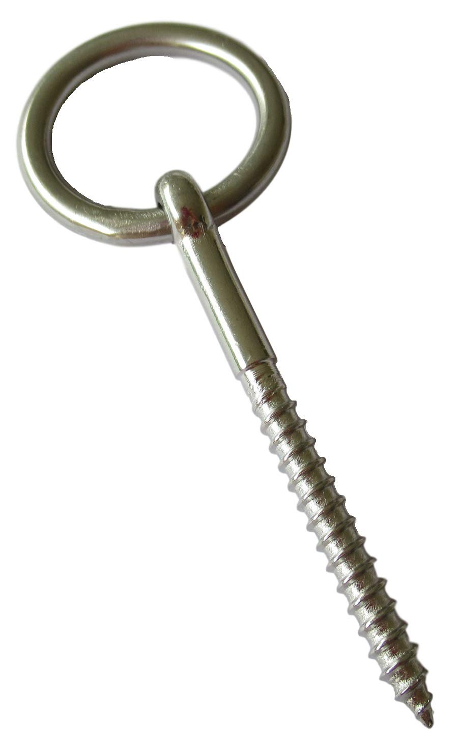 50 Stück Schraubringe Mit Holzgewinde - Ringschrauben Verzinkt 20x8mm