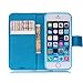 Compatible with iPhone 5S Case,iPhone 5 Case,iPhone SE Case,[Wrist Strap][Kickstand] Pattern Premium PU Leather Wallet [Card/Cash Slots] Flip Cover for iPhone 5 5S SE +Crystal Pen (Water Lily)