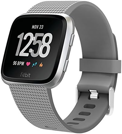Hanlesi for Fitbit Versa Band,Silicone TPU Adjustable Waterproof Replacement Sport Band for Fitbit Versa Fitness Tracker Watch for Man Boy