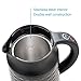Secura SWK-1711TDB Cool Touch Precise Temperature 1.8Qt (7 Cups) Electric Water Kettle (Black) | 1500W Strix Controls | Float Valve Technology | Quick Boi, 1.8 quart