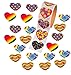 4E's Novelty 36 Set Valentine’s Day Stationary Gifts for Kids - 36 Pencils, 36 Heart Erasers, 104 Stickers - Valentines Classroom Exchange Toys, Class Party Favors From Teacher To Student
