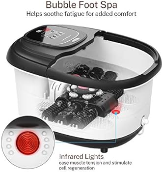 Misiki masażer do stóp spa z ogrzewaniem, 3 tryby ...