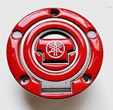 Yamaha YZF R1 R6 FZ1 FZ8 FZ6 FJR1300 Glossy RED Fuel Tank Cap Filler Cover Pad
