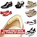 Novo Snug [1 Pair]Silica Gel Heel Grips Heel Liner for Women and Men's Shoes,Beige,Heel Liner Thick (1), Small