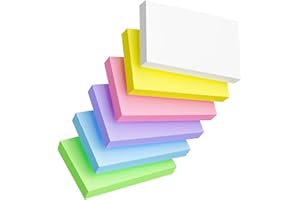 CIPHYFEE Index Cards 3x5 Inch, 300sheets, Flash Cards, Blank Colored Note Cards Paper For Studying, Schools Supplies, College, Office And Home Organization, Note Taking Supplies